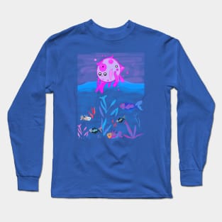 Moon and sea Long Sleeve T-Shirt